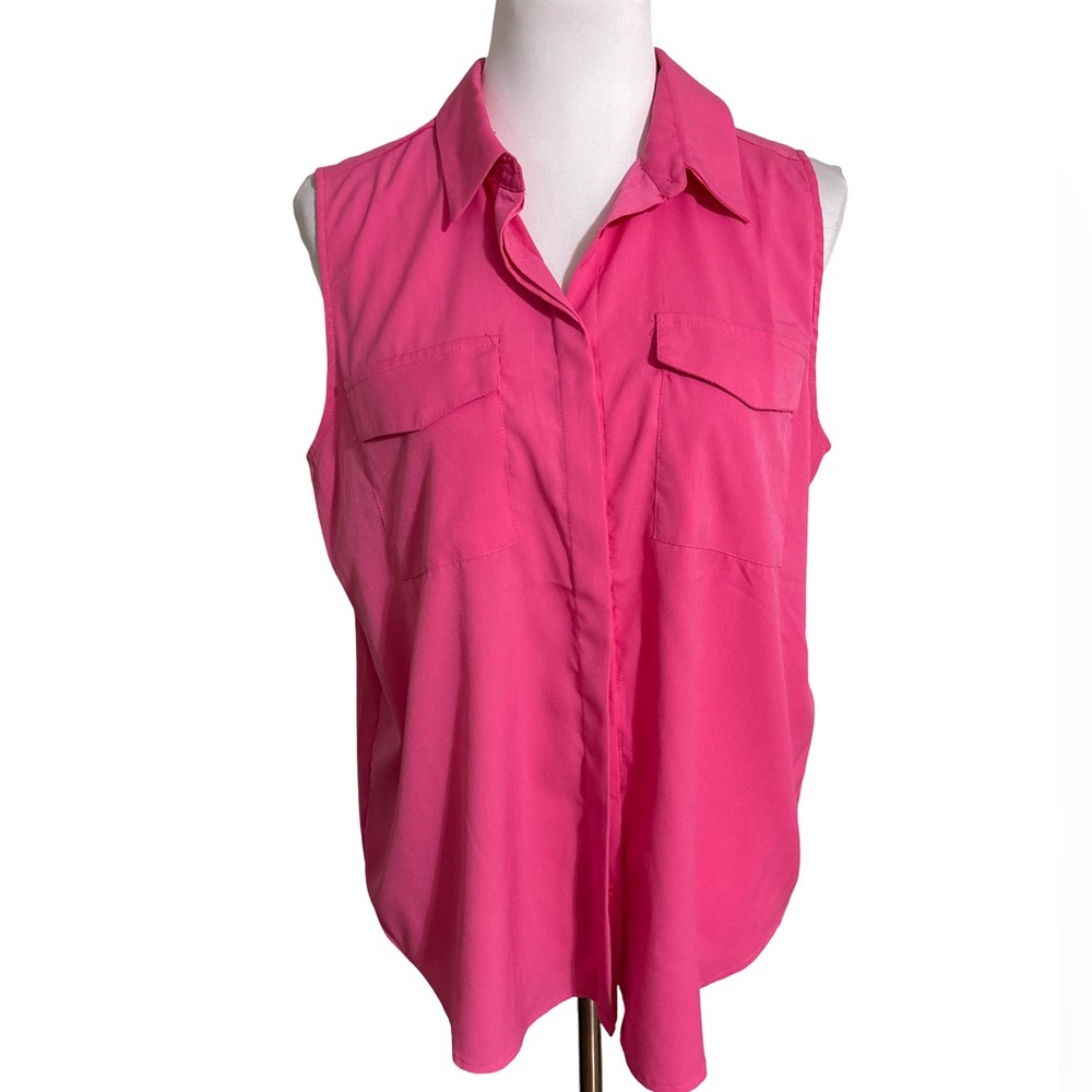 Premise Pink Sleeveless Blouse
